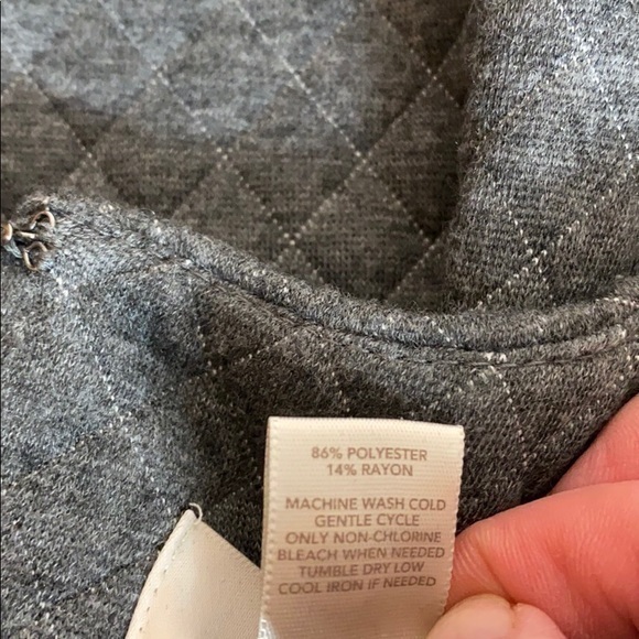 Loft Outlet Gray Sleeveless Fit & Flare Dress - Picture 5 of 9